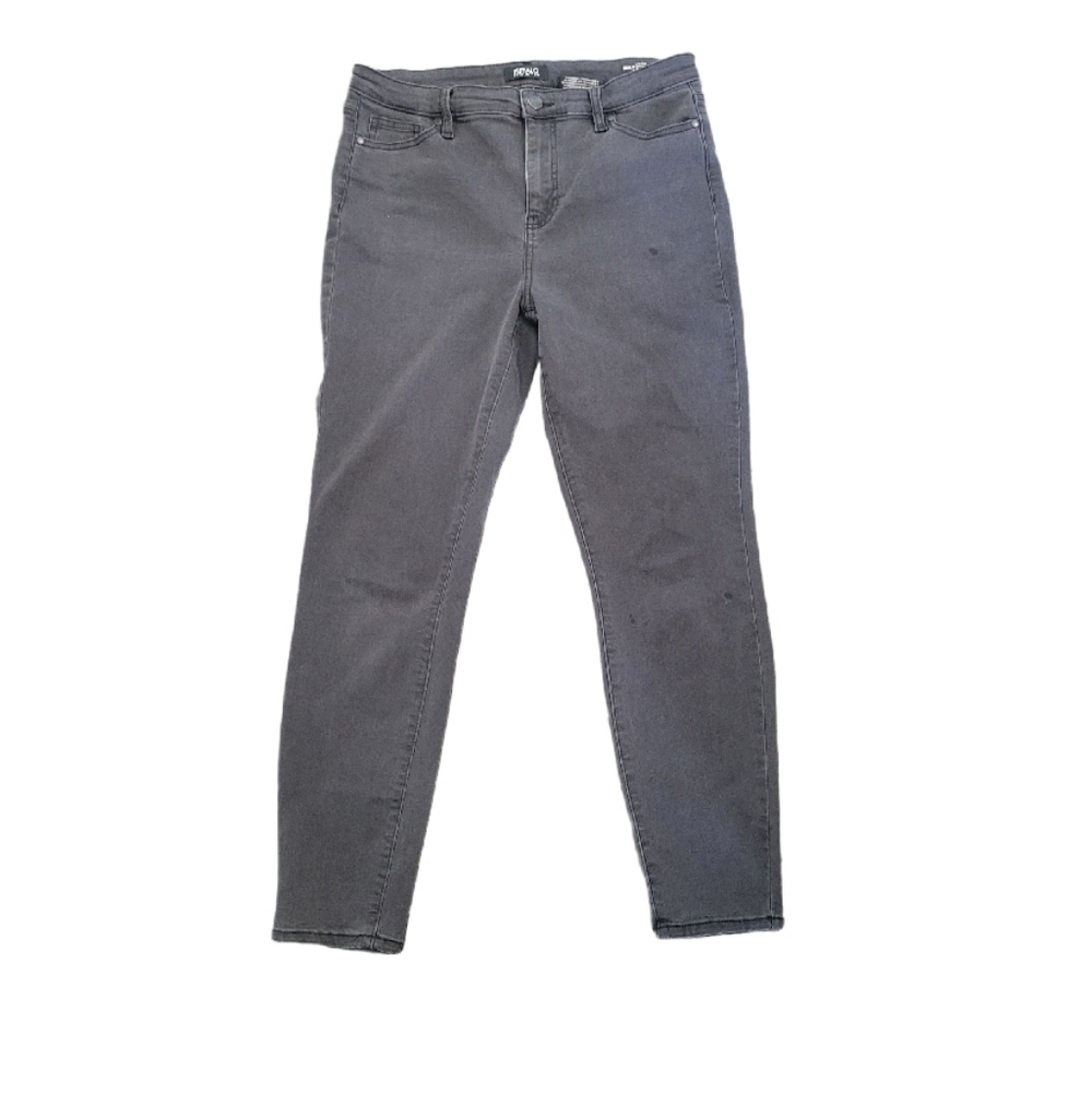 BUFFALO DAVID BITTON Size 10 Mollie High Rise Women's Gray Straight Leg Jeans
